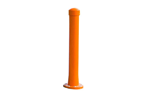 Orange bollard activator used to start a dog water park system